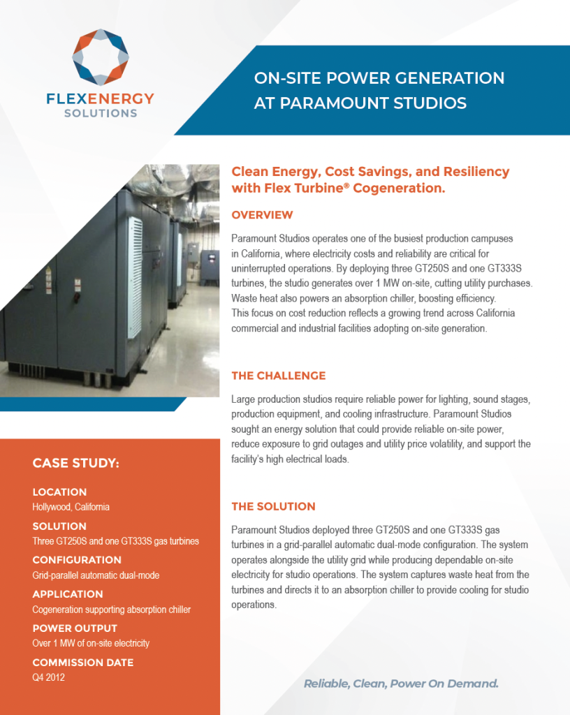 California Self Generation Power Case Study